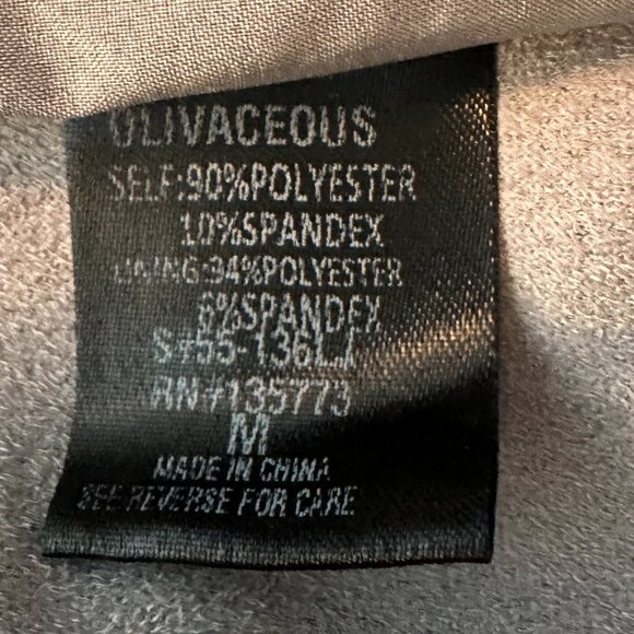 VICI Gray Faux Suede Moto Jacket Women's Size Medium Luxe & Timeless - Picture 7 of 10